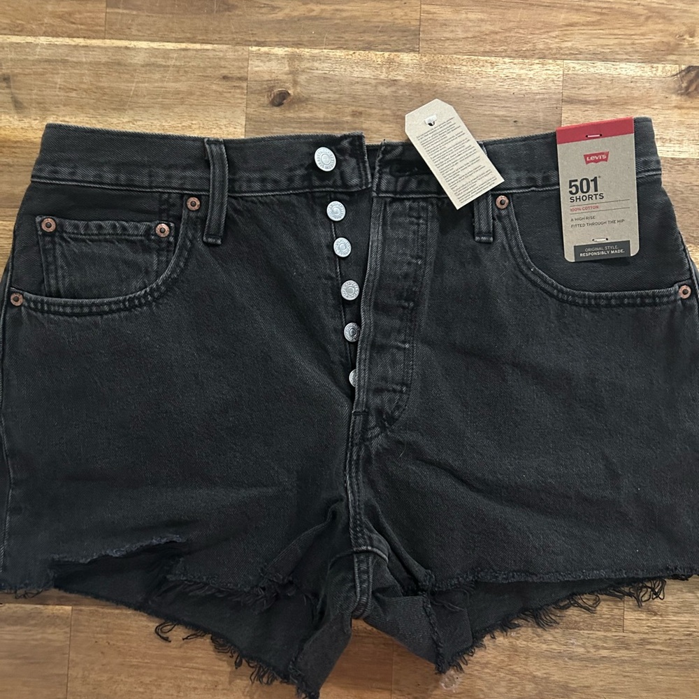 Levi's Women's Dark Denim 501 Jean Shorts